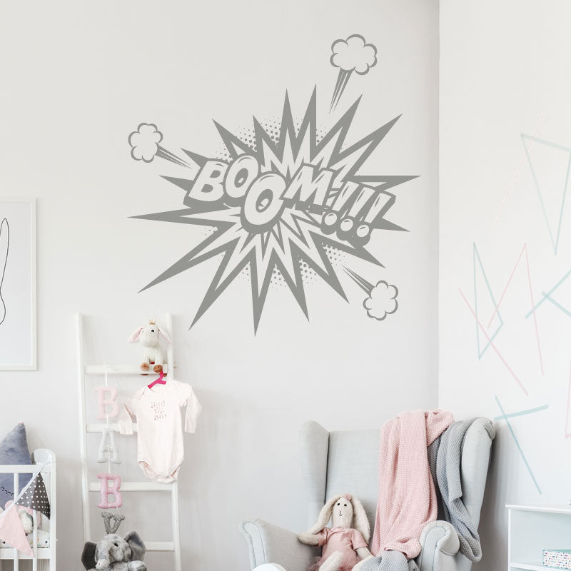 boom comic decal wall sticker