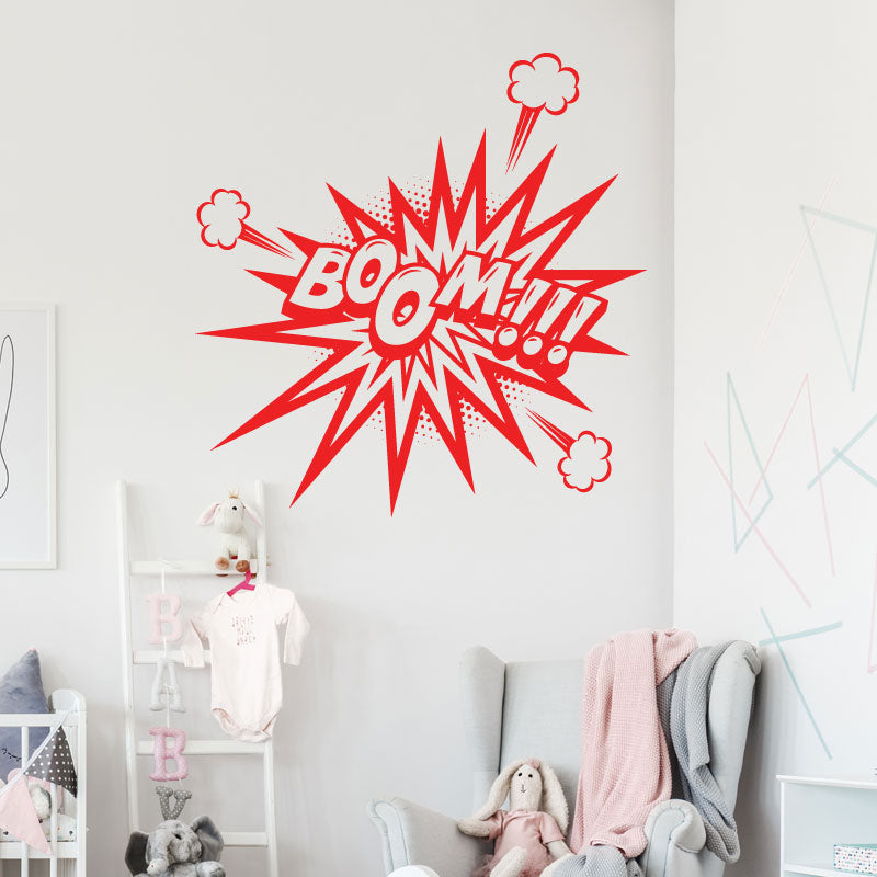 boom comic decal wall sticker