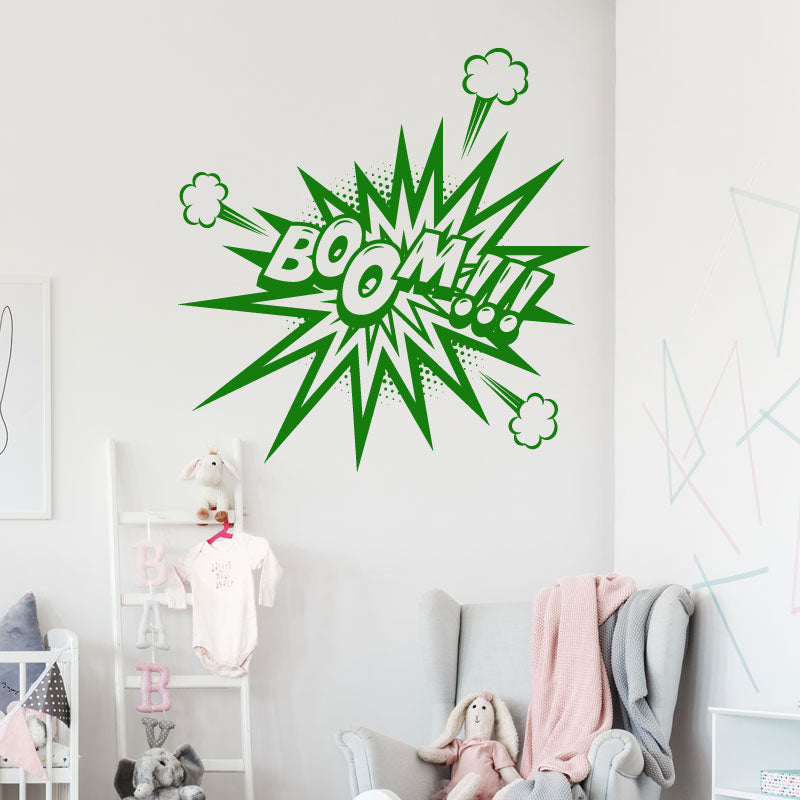 boom comic decal wall sticker