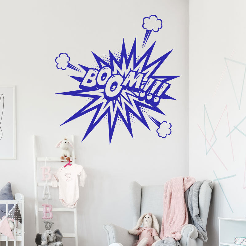 boom comic decal wall sticker