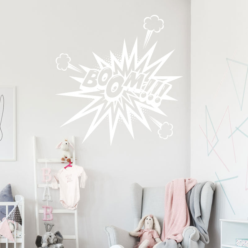 boom comic decal wall sticker