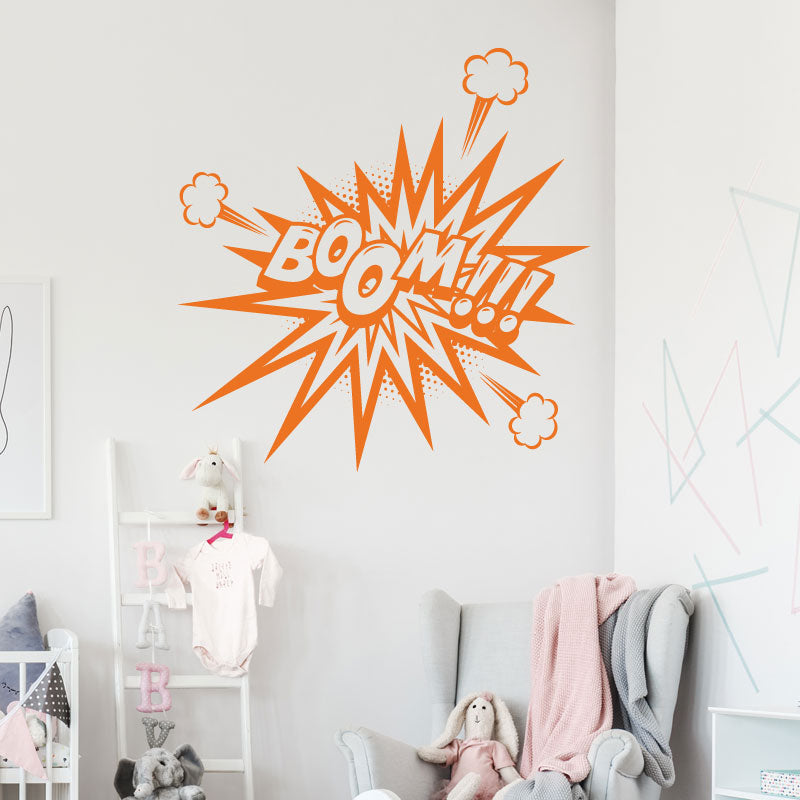 boom comic decal wall sticker