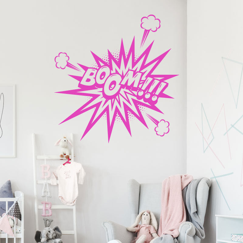 boom comic decal wall sticker