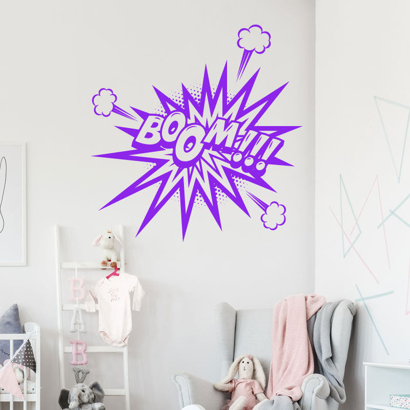 boom comic decal wall sticker