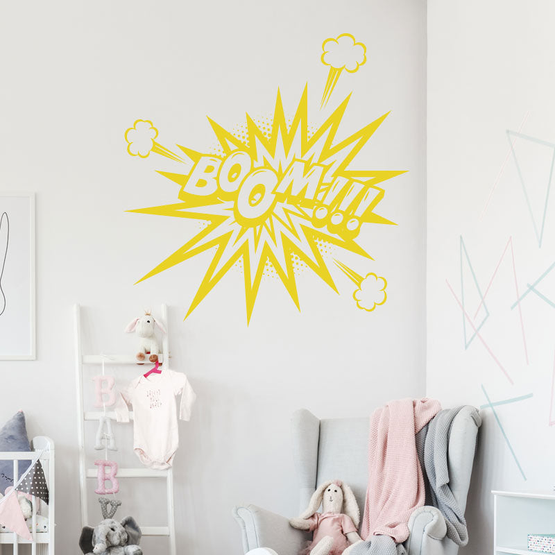boom comic decal wall sticker