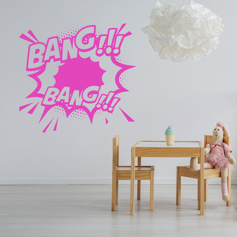 boom comic vinyl wall sticker