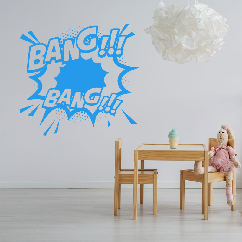 boom comic vinyl wall sticker
