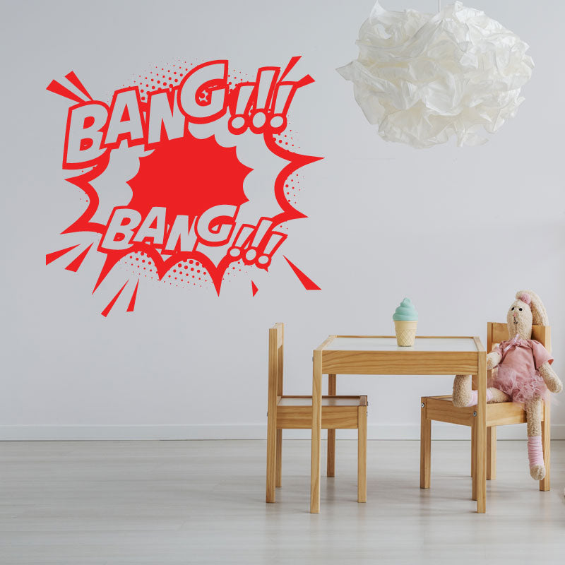 boom comic vinyl wall sticker