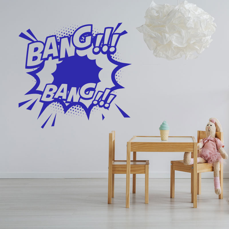 boom comic vinyl wall sticker