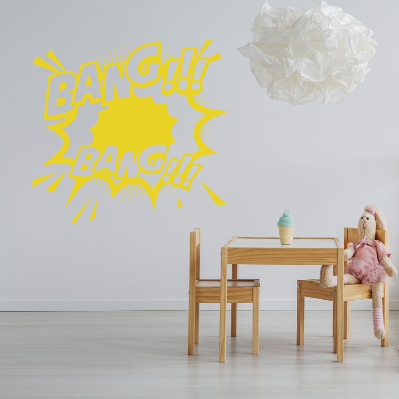 boom comic vinyl wall sticker