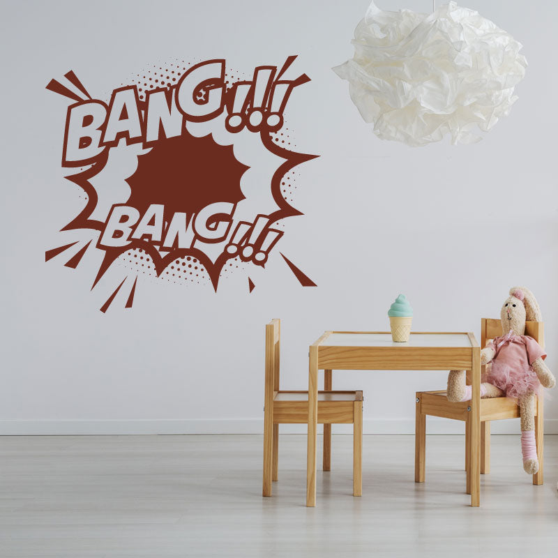 boom comic vinyl wall sticker