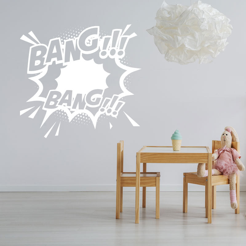 boom comic vinyl wall sticker