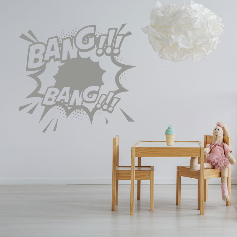 boom comic vinyl wall sticker