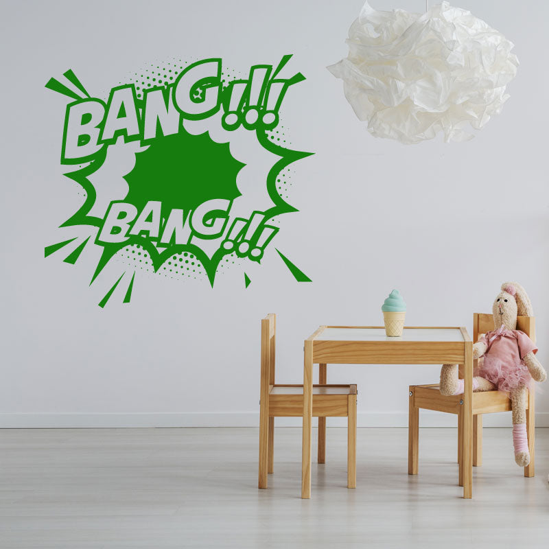 boom comic vinyl wall sticker