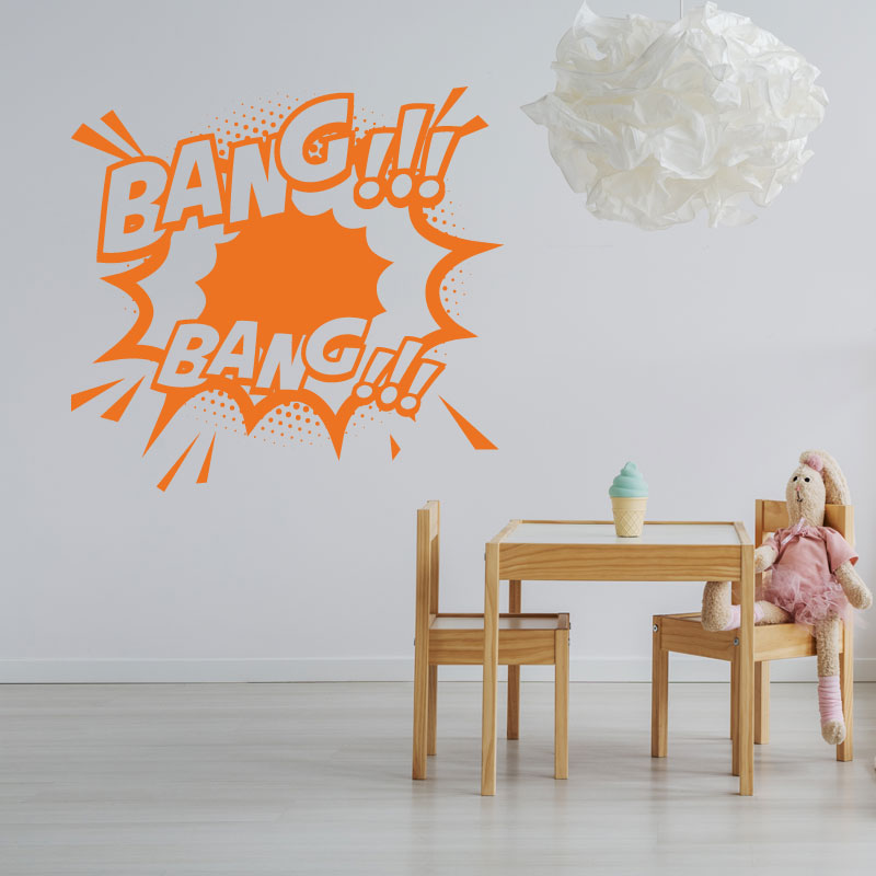 boom comic vinyl wall sticker
