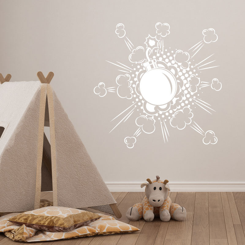 boom comic design wall sticker