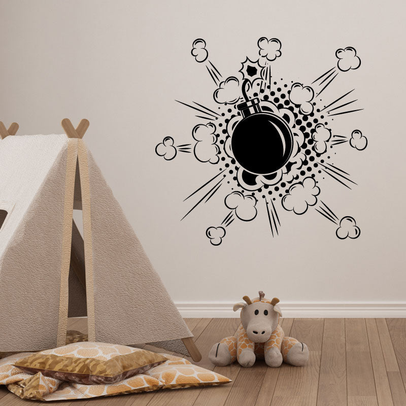 boom comic design wall sticker