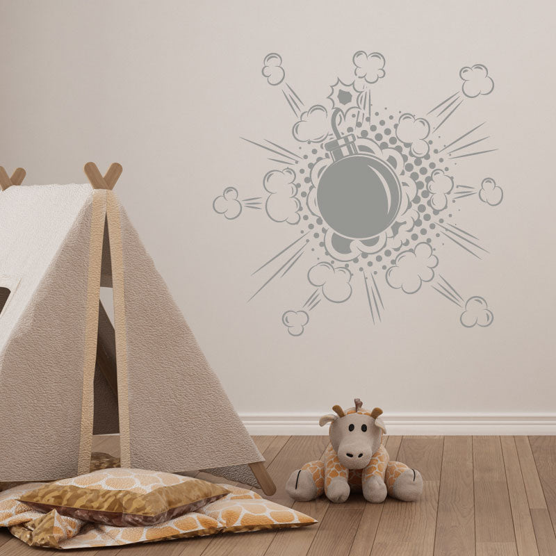 boom comic design wall sticker