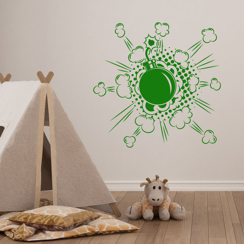 boom comic design wall sticker
