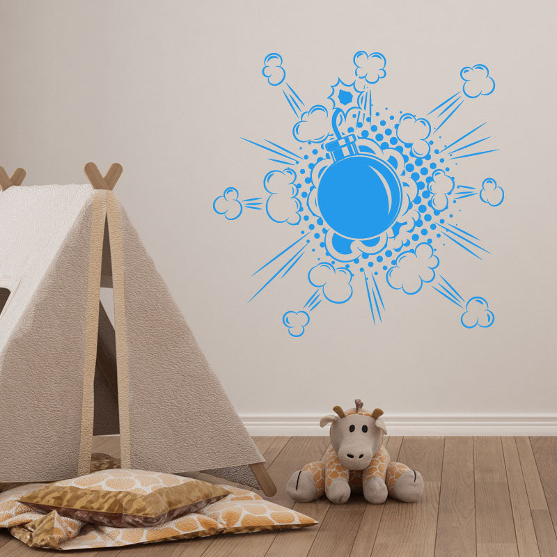 boom comic design wall sticker