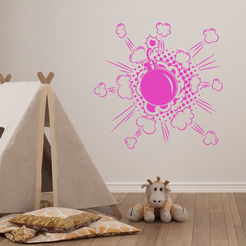 boom comic design wall sticker