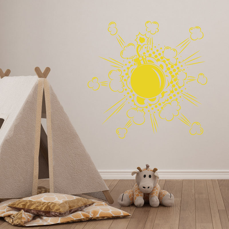 boom comic design wall sticker