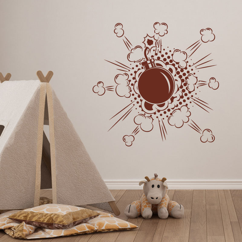 boom comic design wall sticker