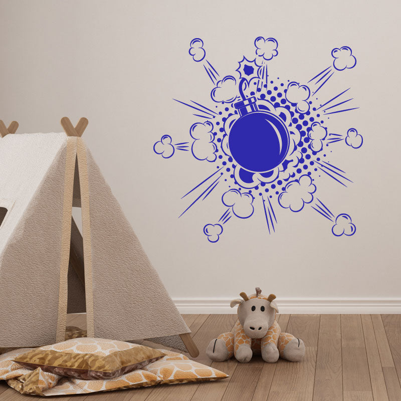 boom comic design wall sticker