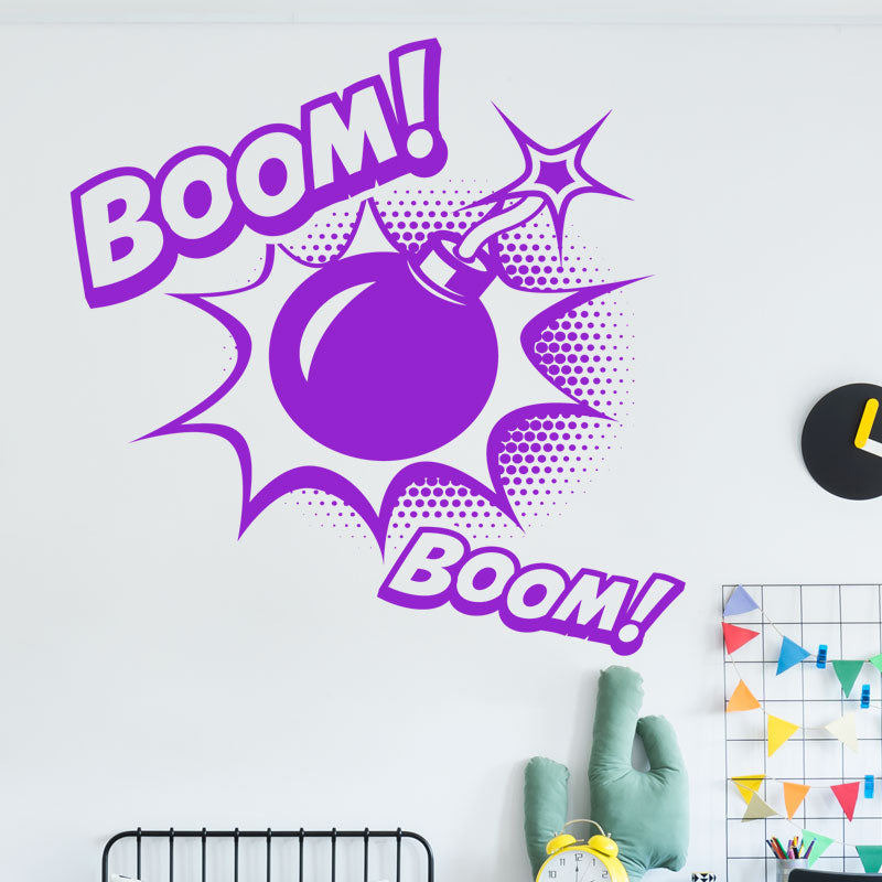 boom superhero wall sticker