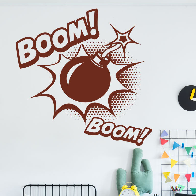 boom superhero wall sticker