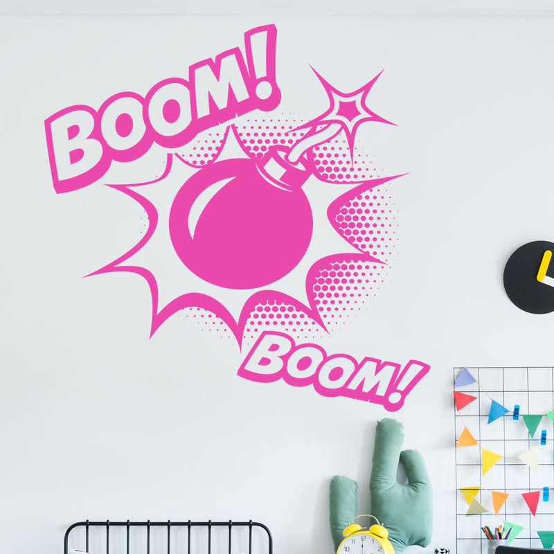 boom superhero wall sticker