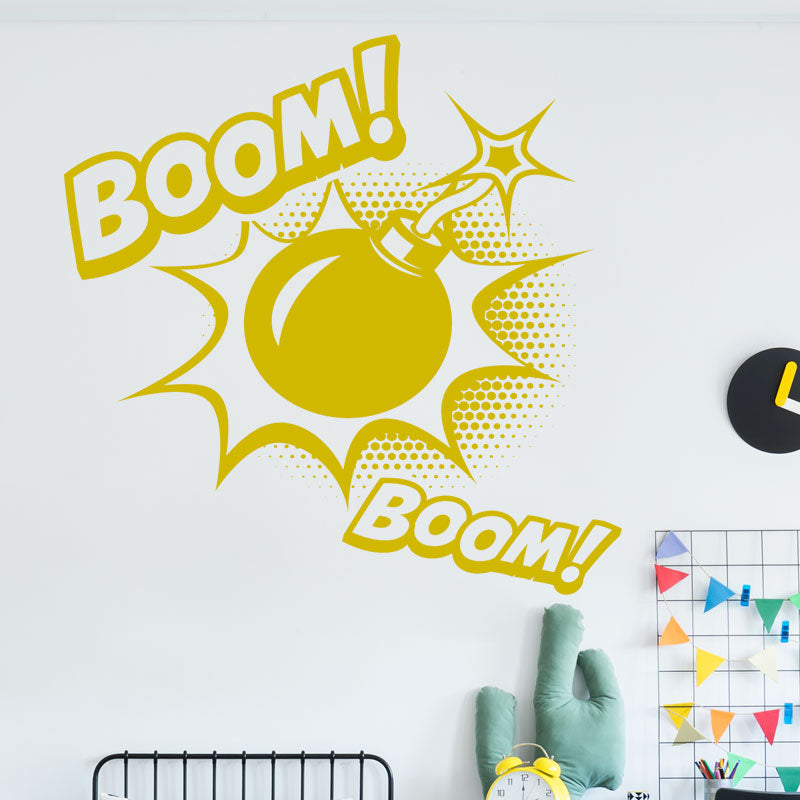 boom superhero wall sticker