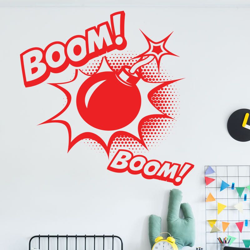 boom superhero wall sticker
