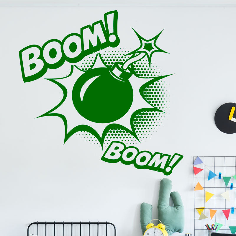 boom superhero wall sticker
