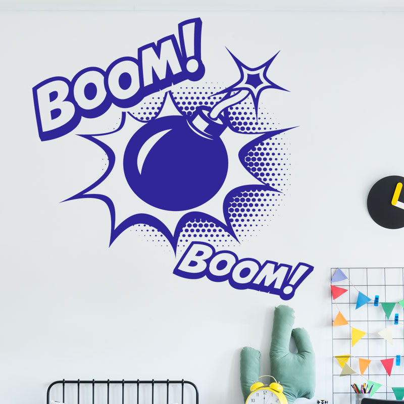 boom superhero wall sticker