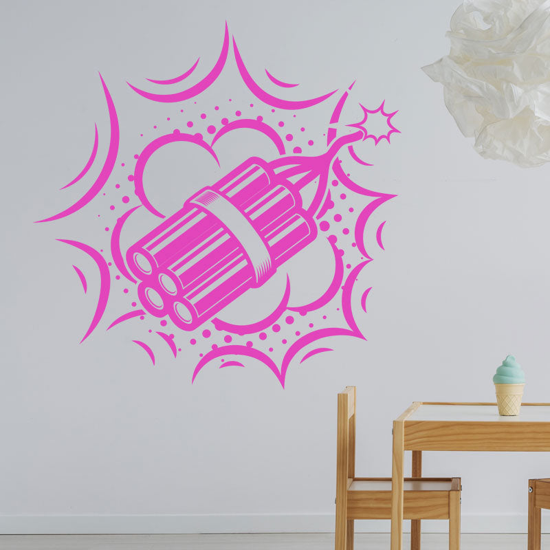 boom retro wall sticker