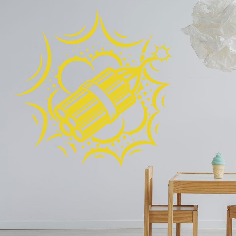 boom retro wall sticker