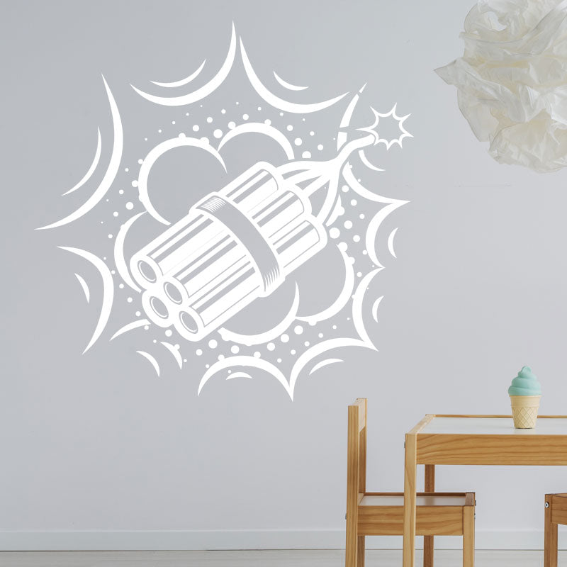 boom retro wall sticker