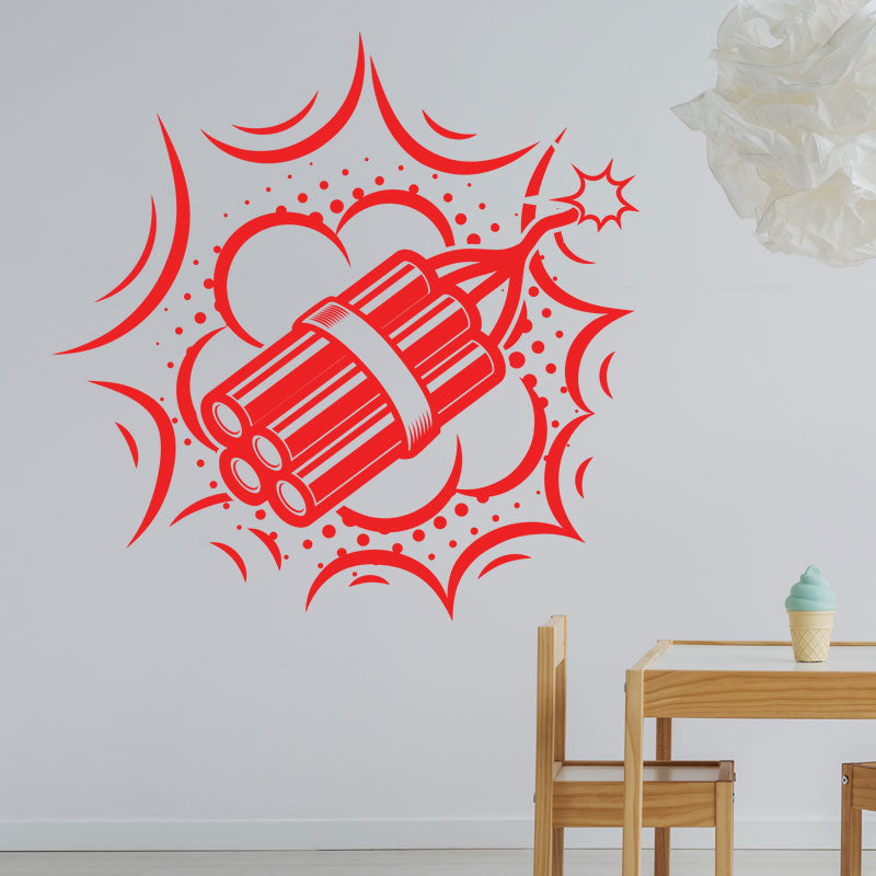 boom retro wall sticker