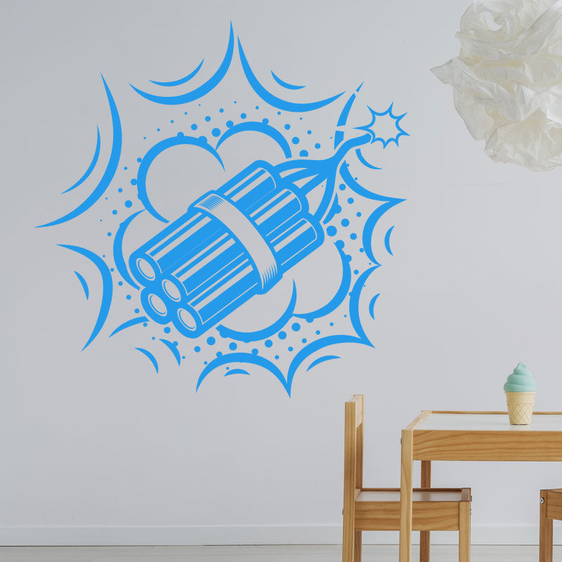 boom retro wall sticker