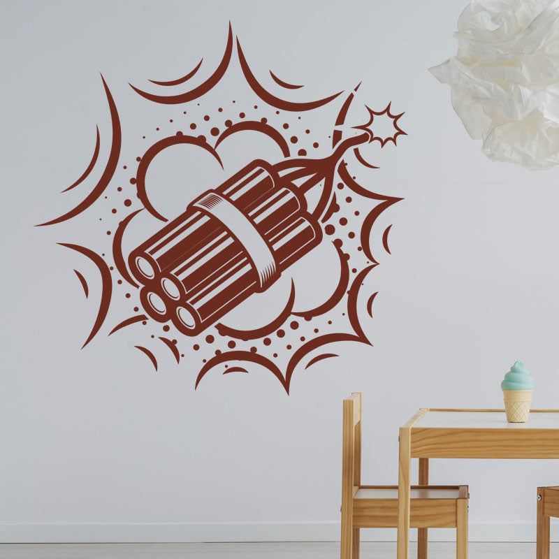 boom retro wall sticker