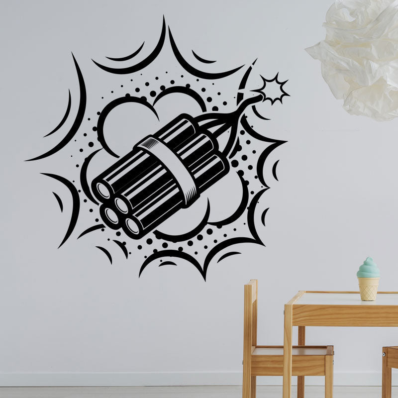 boom retro wall sticker