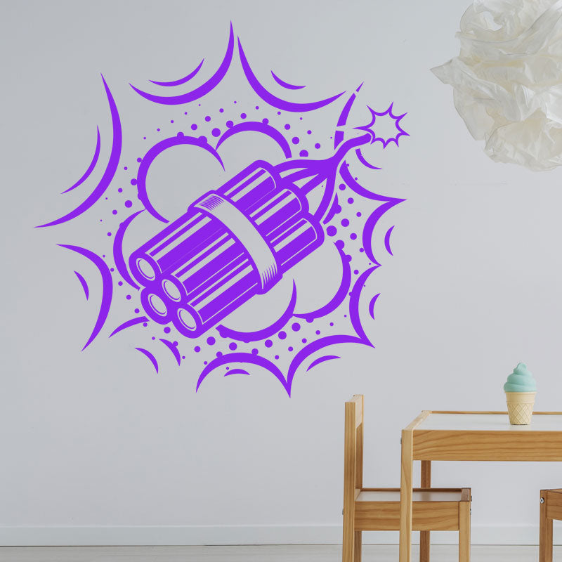 boom retro wall sticker