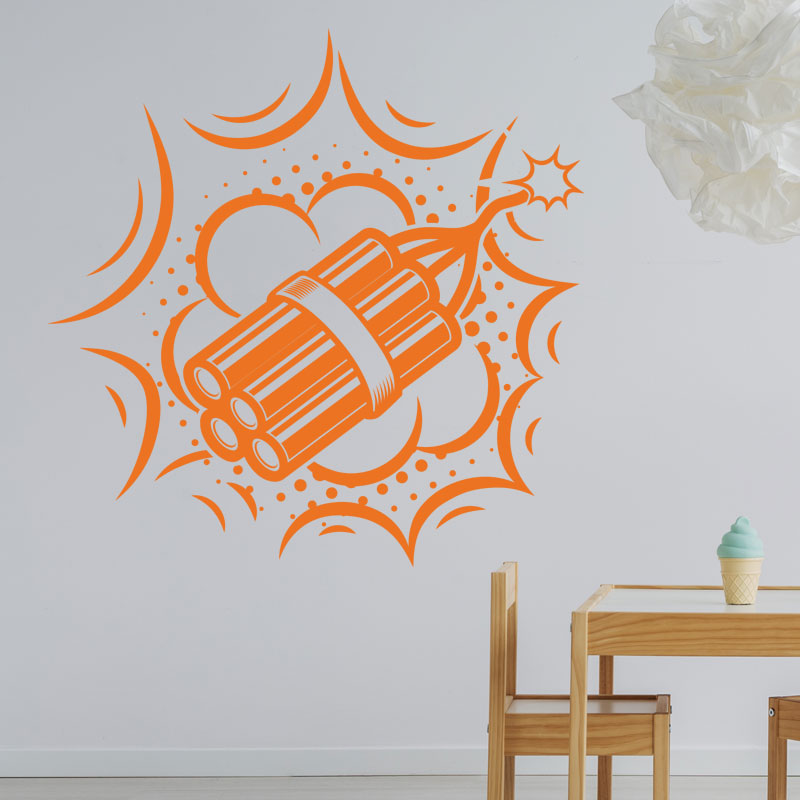boom retro wall sticker