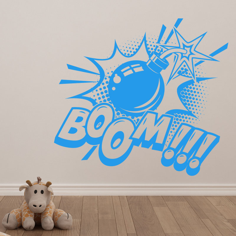boom pop wall sticker