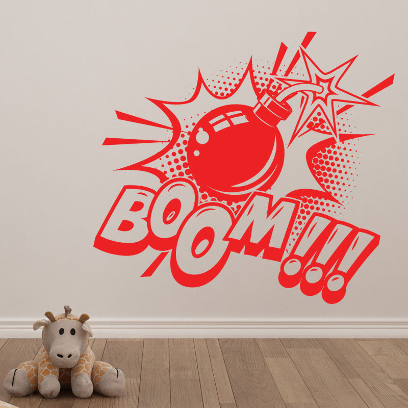 boom pop wall sticker
