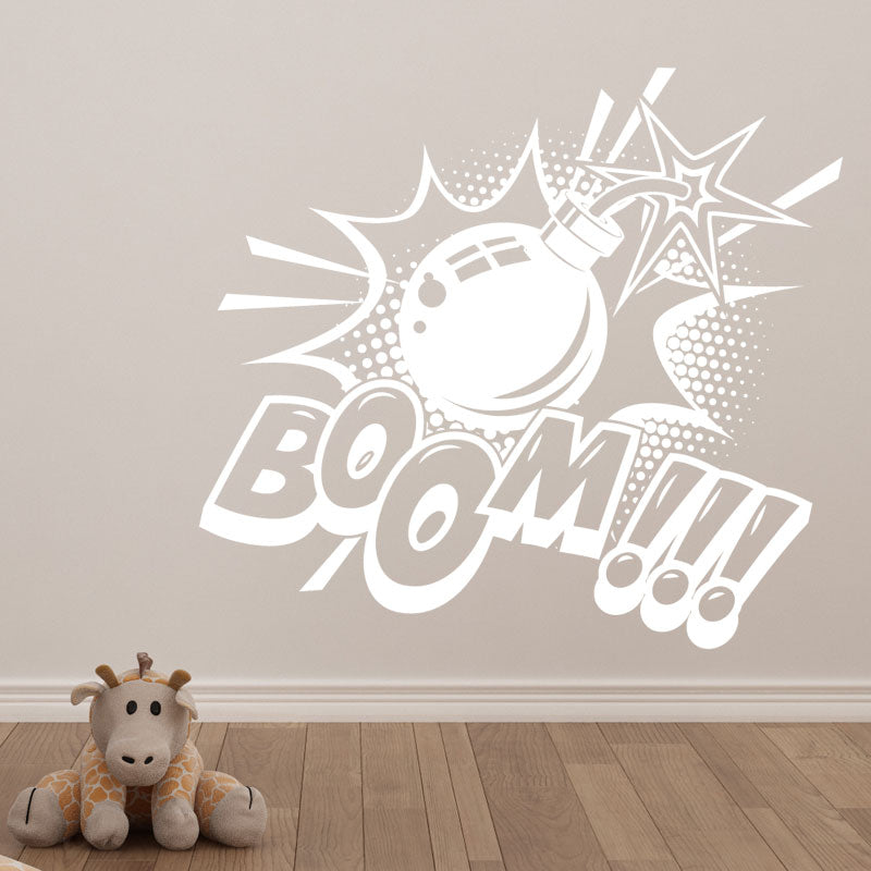 boom pop wall sticker