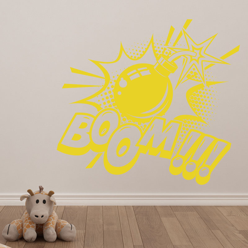 boom pop wall sticker