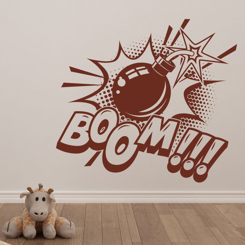 boom pop wall sticker
