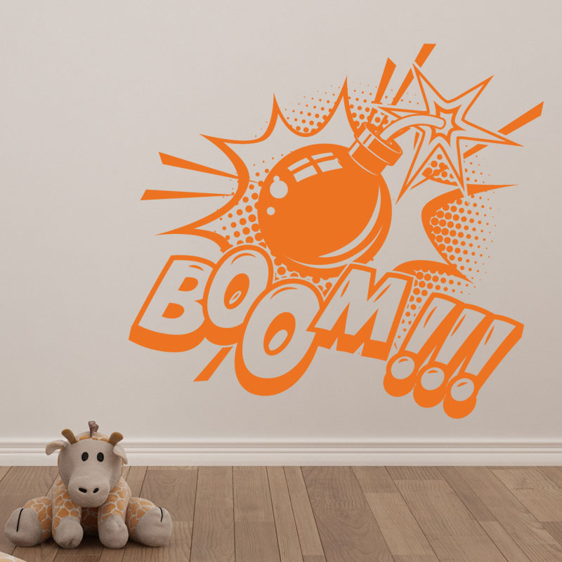 boom pop wall sticker